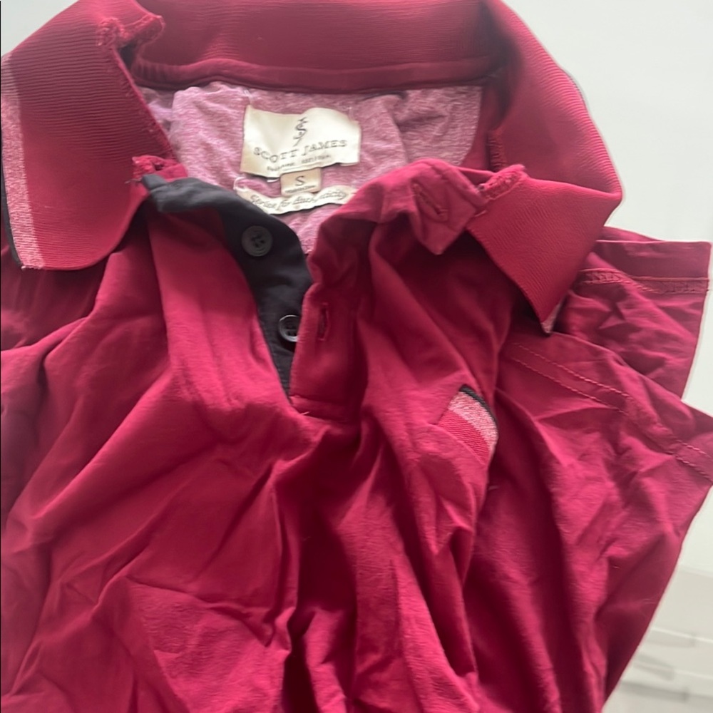 Scott James Red Polo Shirt